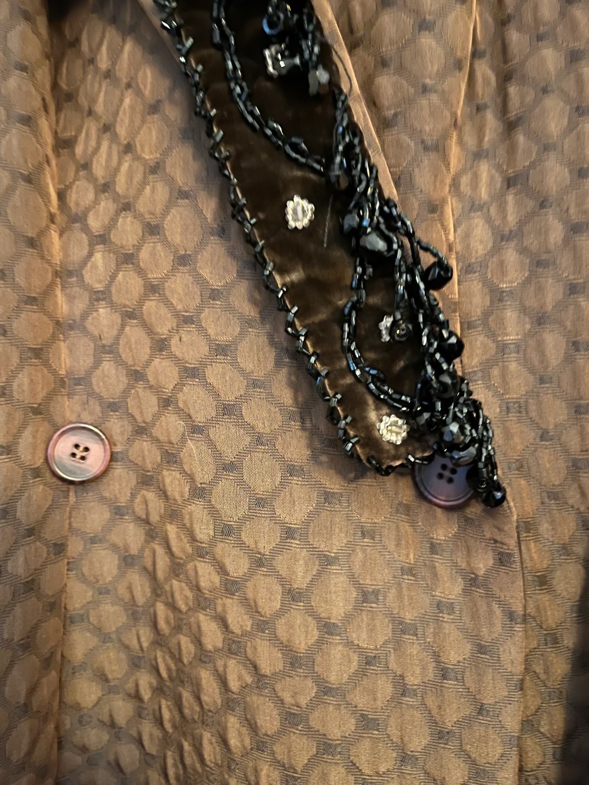 Giorgio Armani Long Coat Women’s 42 Customized with Vintage Mink Made in Italy