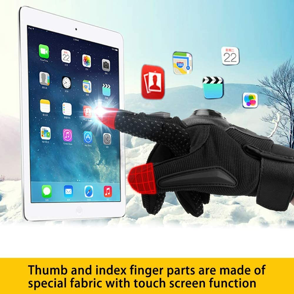 Motorcycle Gloves Full Finger Touchscreen Motorbike Gloves for ATV MTB Riding US