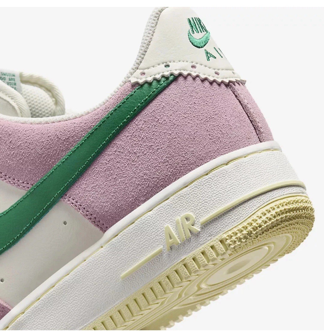 Nike Air Force 1 ’07 LV8 Low Back 9 Soft Pink Nby FV9346-100 Mens Size 14