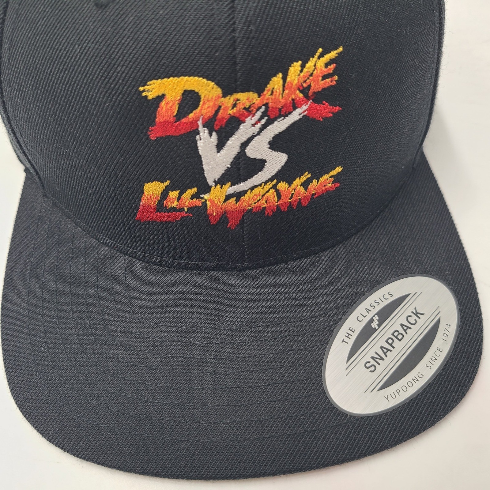 Drake vs Lil Wayne Hat Snapback Black Wool Blend Tour Concert Rap Merch 2014 Men