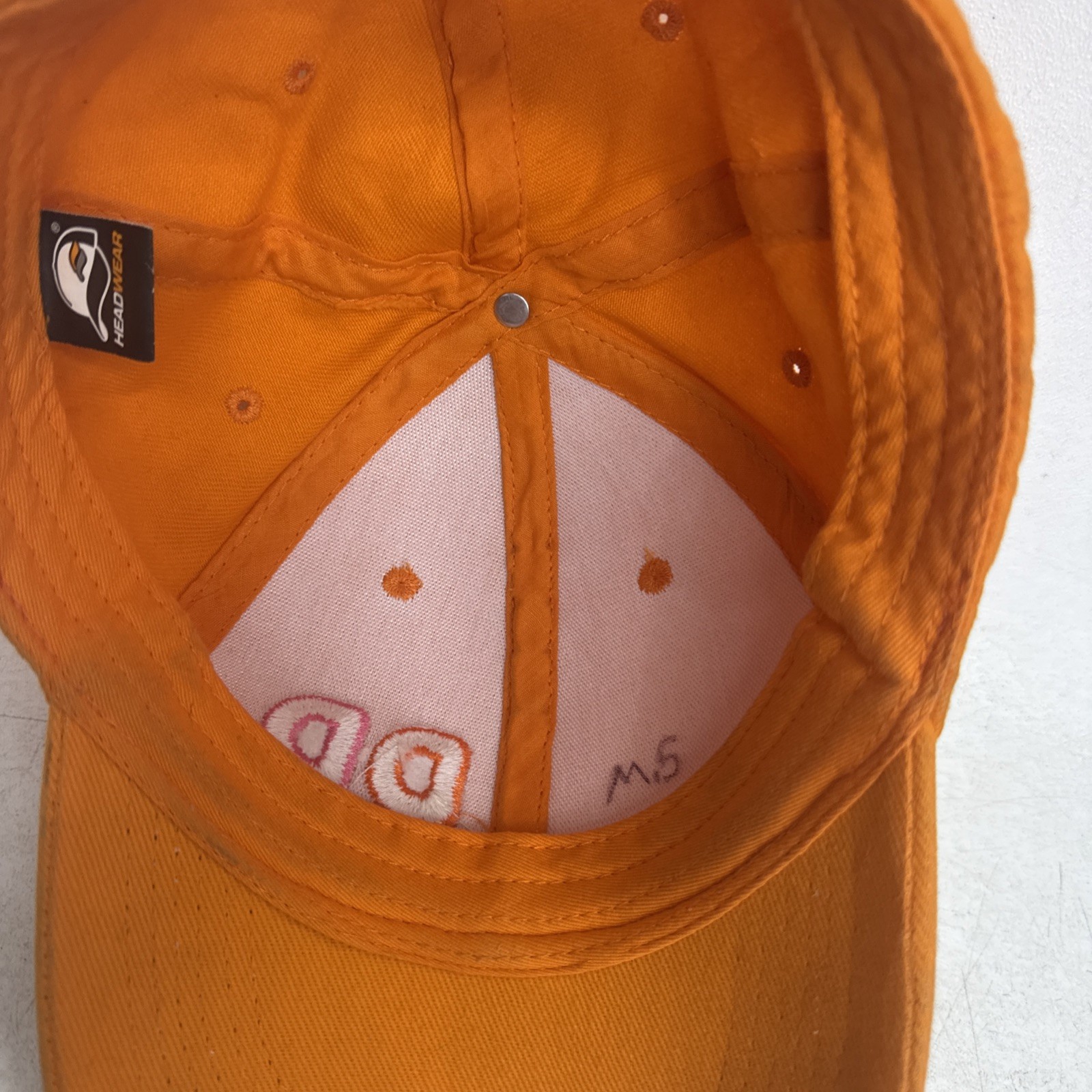 Dunkin Donuts Baseball Cap Unisex One Size Embroidered Orange