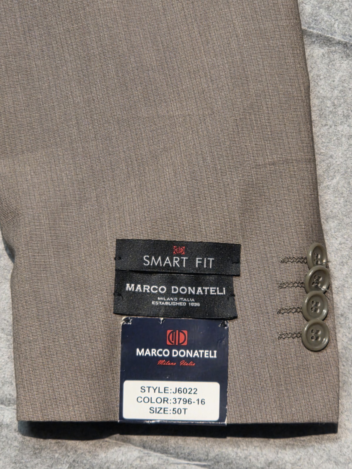 Marco Donateli Sport Blazer Jacket Men 50T Wool Blend Inner Pockets Lined