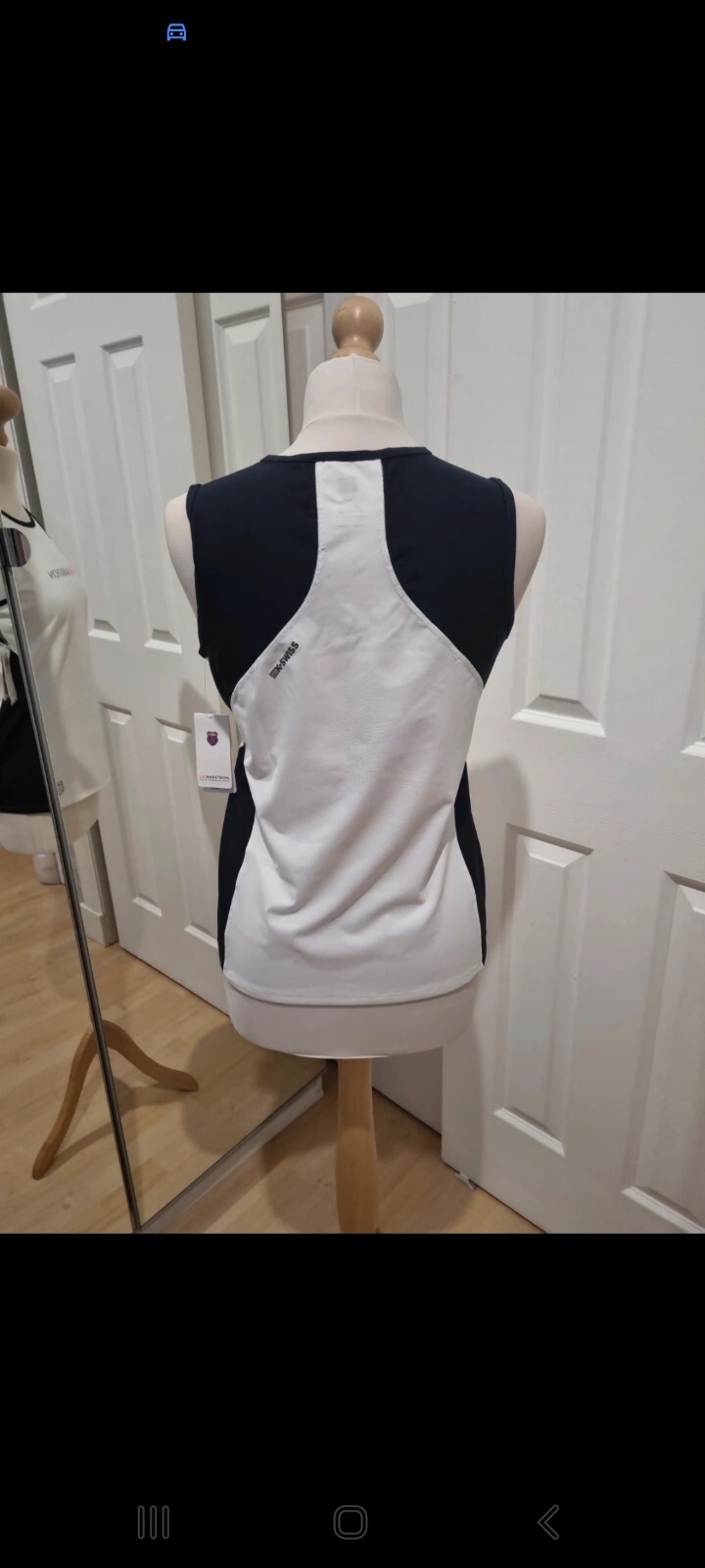 K-Swiss LA Marathon Varies Sizes Cycling Running Top White Vest