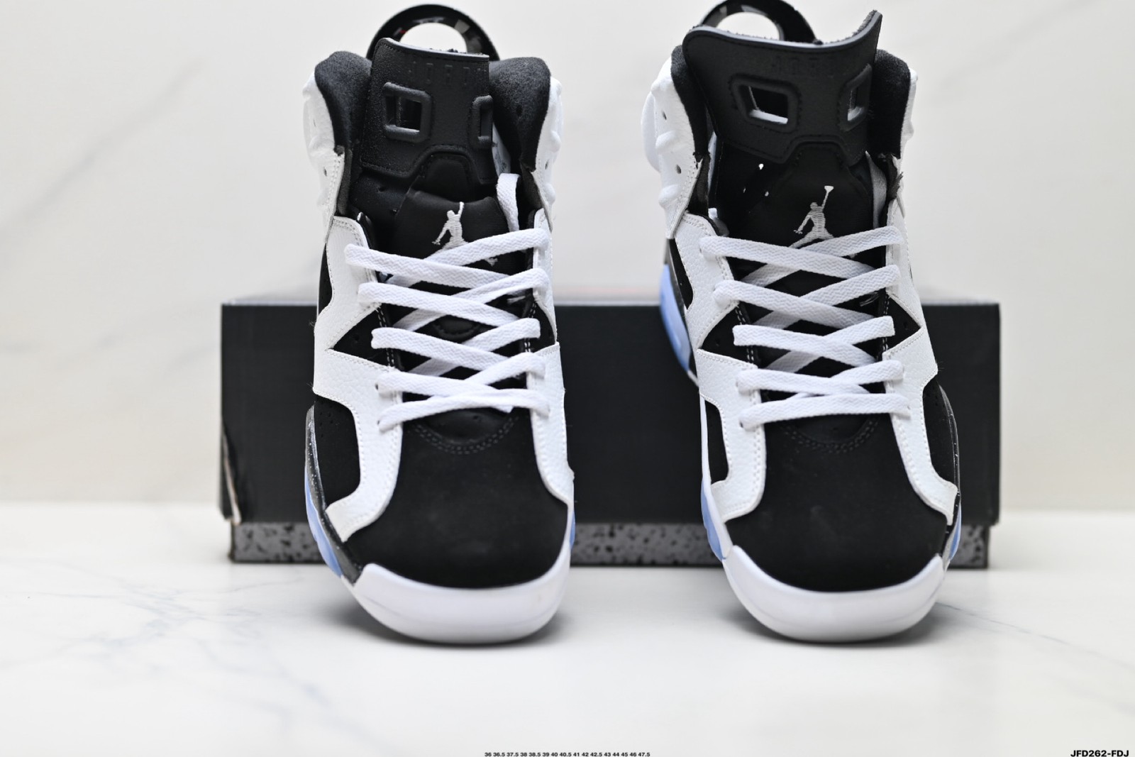 CT8529-108 New NK J*rdan6 Retro High Top Men’s Black White Size 4-13