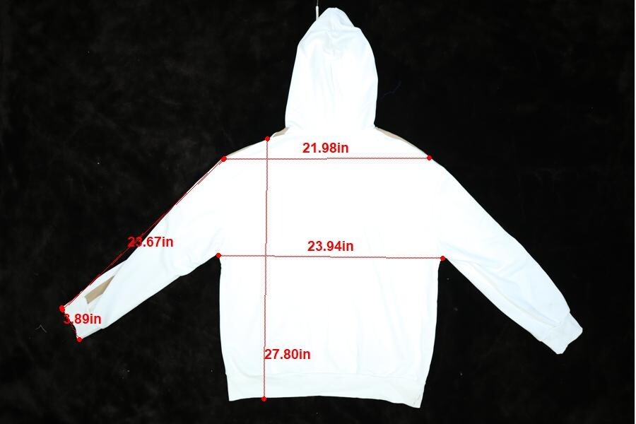 Shein x Space Jam Tune Squad Licensed Full Zip Hoodie Sweatshirt White Mens M