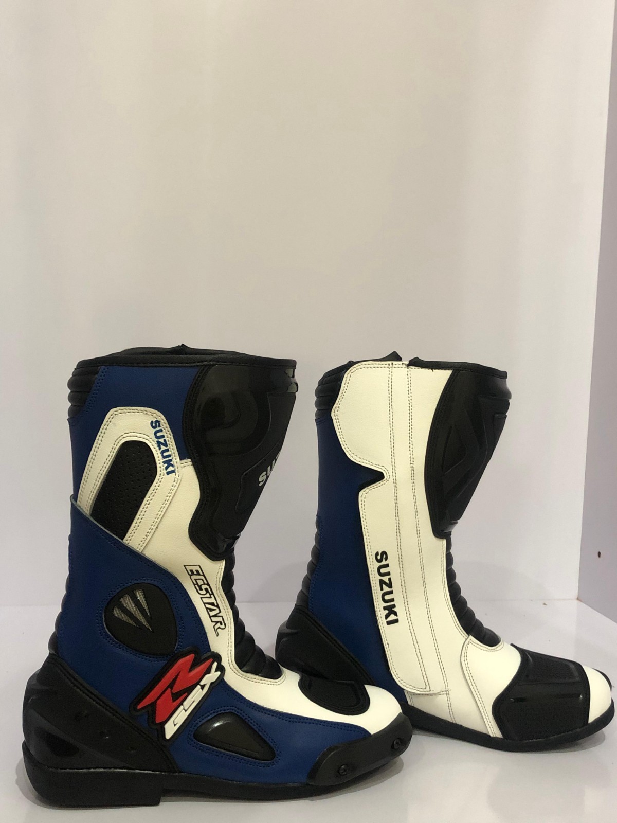 Customized GSXR Leather Racing Shoes Motorbike Riding Sports Boots Armored