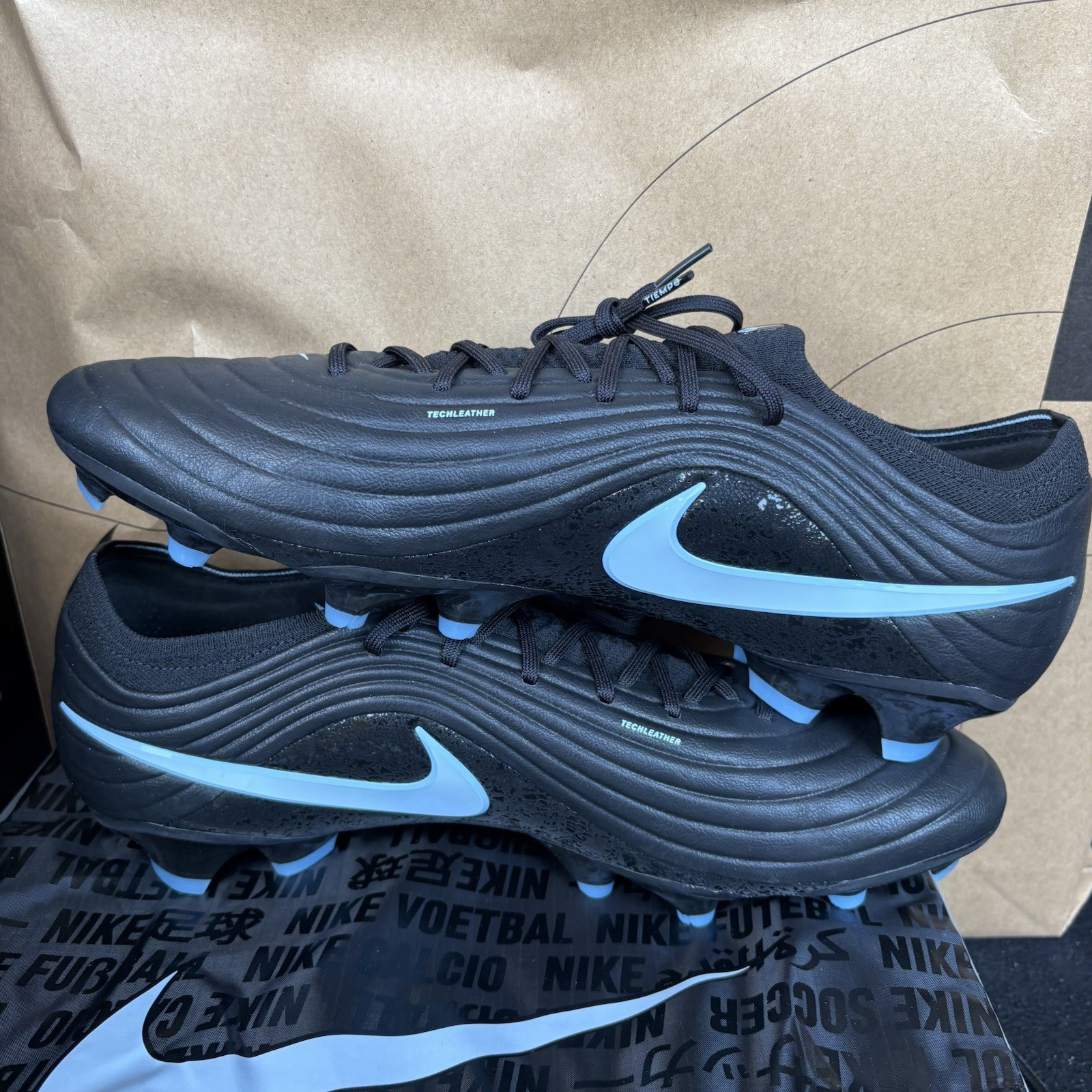 NENike Tiempo Maestro Elite FG ‘Black Ice Blue’ Men’s Size 13 NBY HQ3157-040