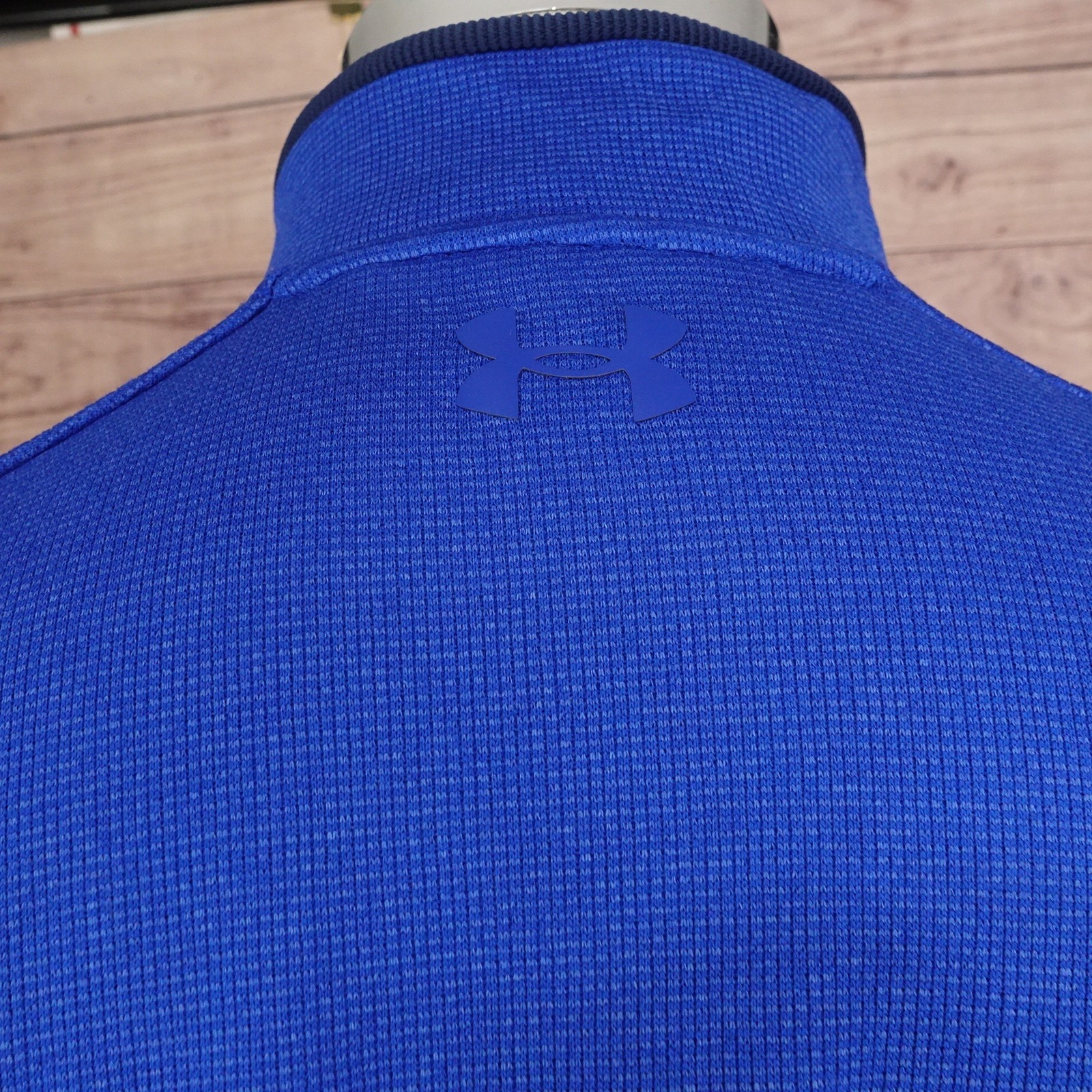 Under Armour Storm Golf Pullover Sweater Mens Large Blue UA 1/4 Zip