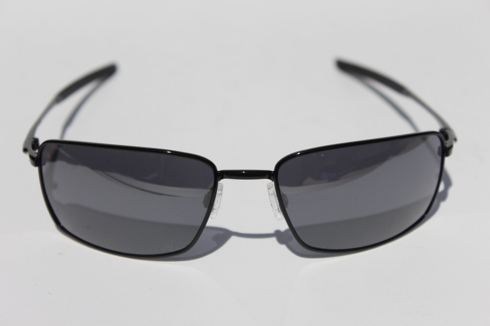 OAKLEY Square Wire Sunglasses Polished Black/Black Iridium NEW OO4075-01
