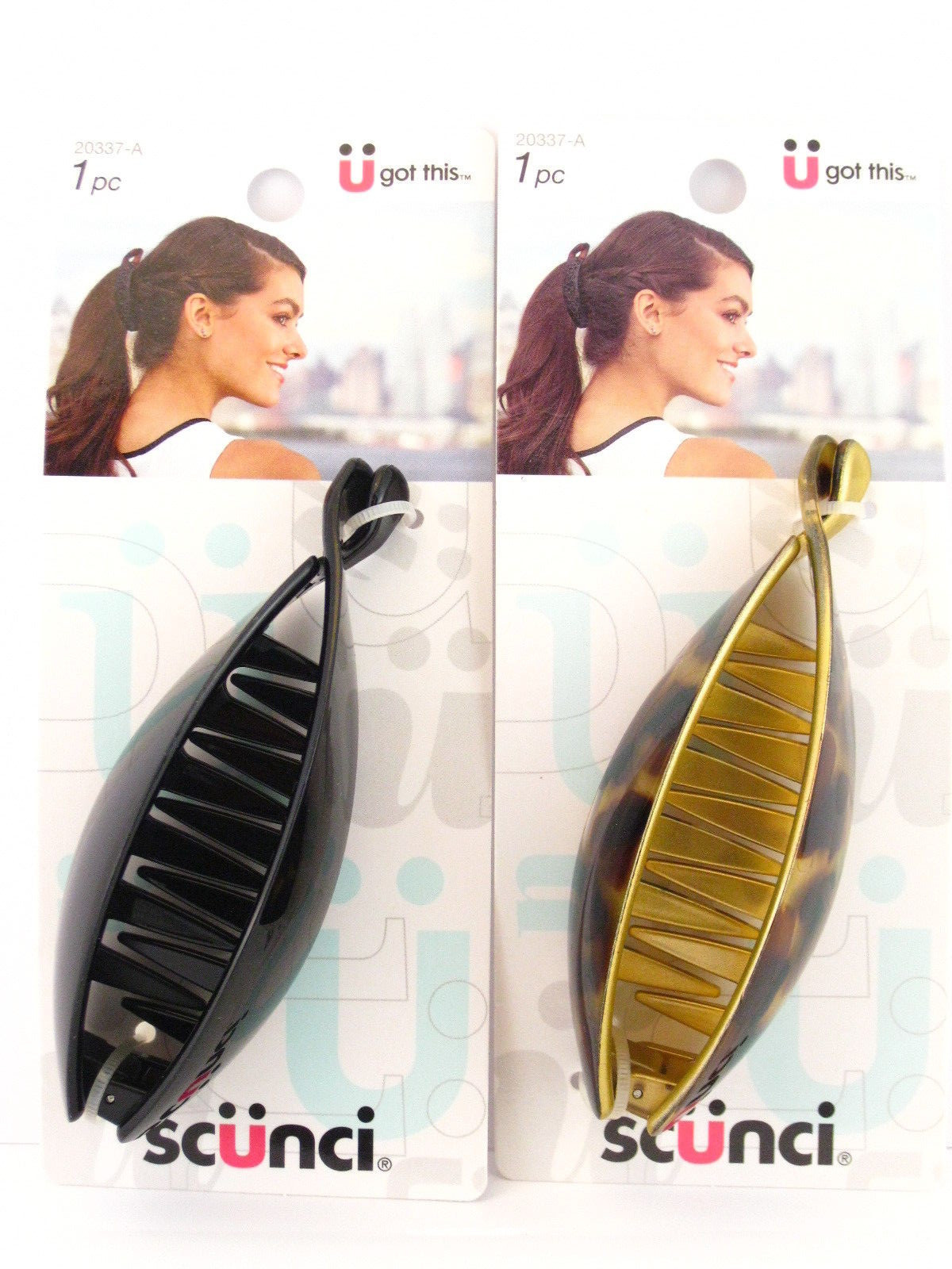 SCUNCI BANANA CLINCHER HAIR COMB – 1 PC. (20337-A)
