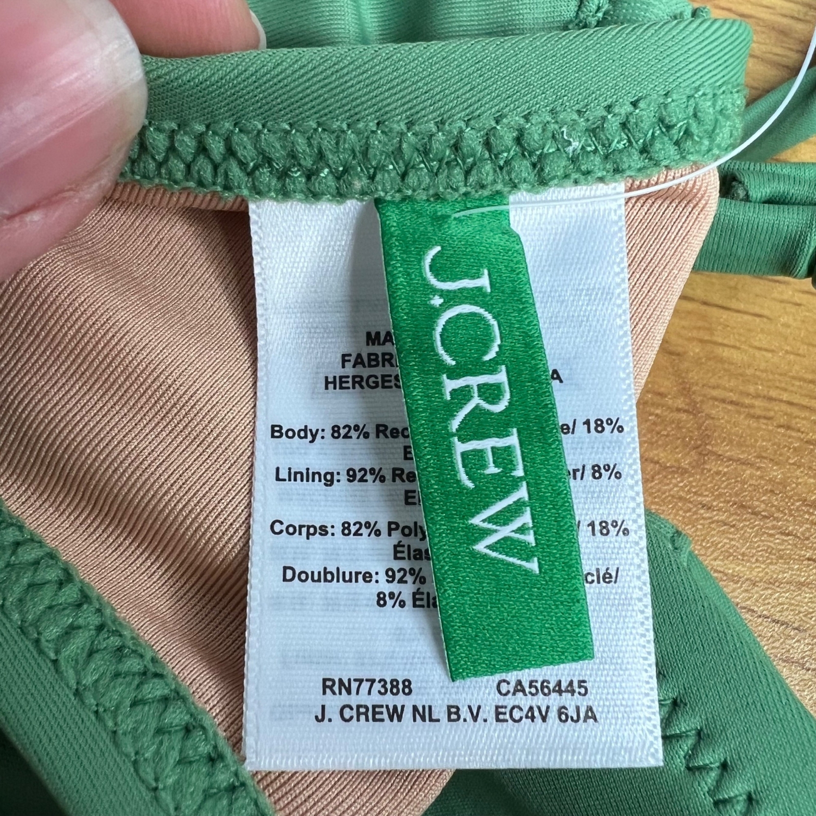 J Crew Balconette Underwire Bikini Top Rustic Willow Green BX612 NWT