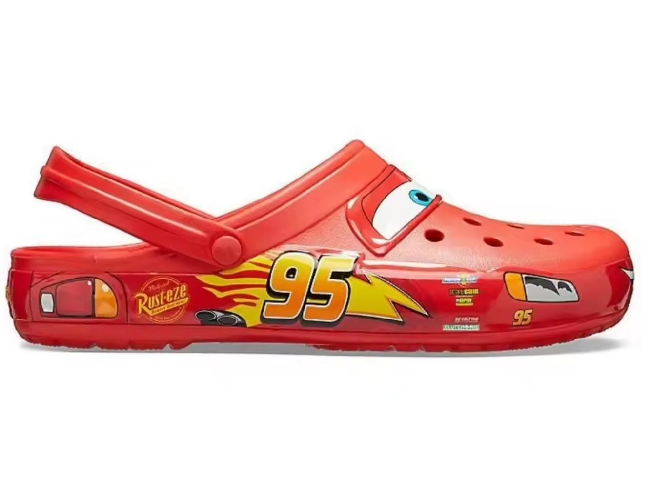 Lightning McQueen Crocs Disney Pixar Red Clogs Adult Unisex