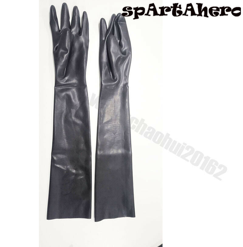 100% Latex Pure Latex 3D Moudl Opera Long Gloves Rubber Moulded Seamless