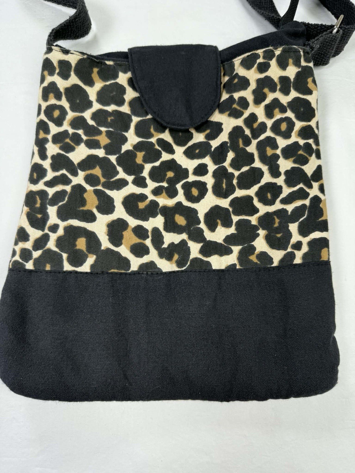 Cheetah Leopard Print Crossbody Bag Purse The Royal Standard Collection Cotton