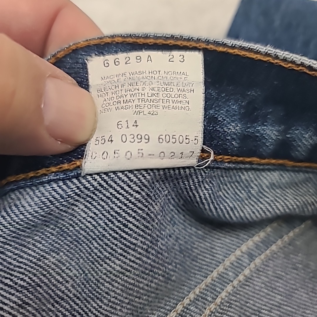 VTG Levi’s 505 Jeans Straight Blue Denim Mens 36×30 Faded Fits 34.5x 30 USA 90’s