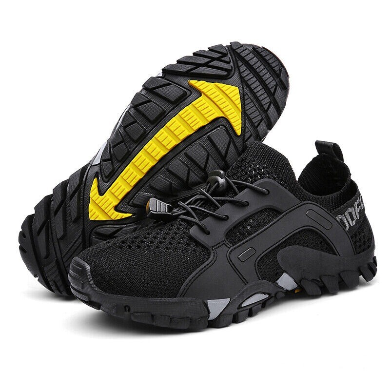 Mens Waterproof Quick Dry Athletic Non-slip Hiking Sports Shoes Outdoor Sneakers