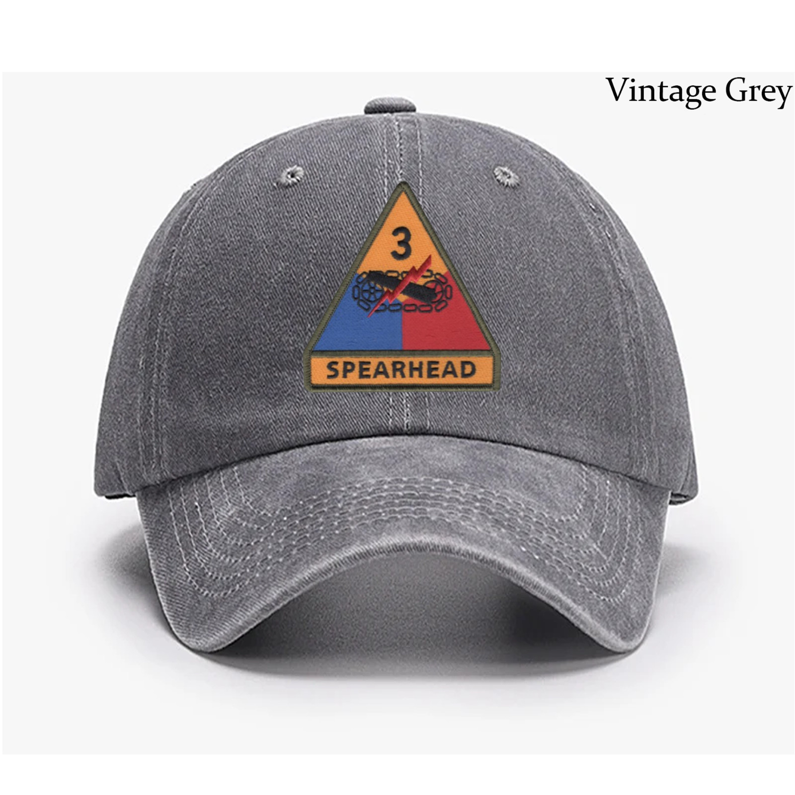 Embroidered Hat U.S Army 3rd Armored Division, Veteran Cap, Trucker Hat, Gift