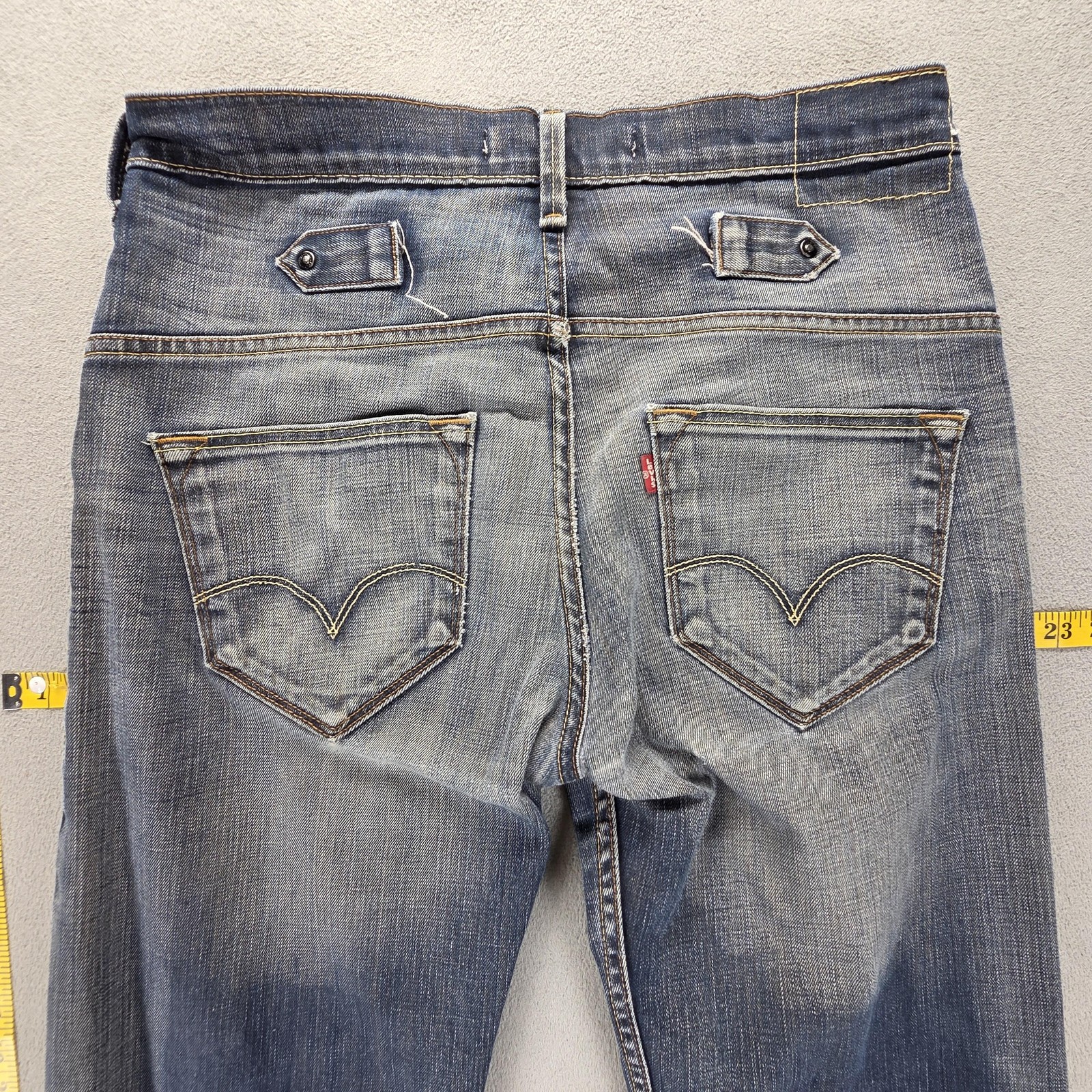 Vintage Levis 503 Jeans Mens 32×32 Blue Loose Engineered Whiskers Honeycomb