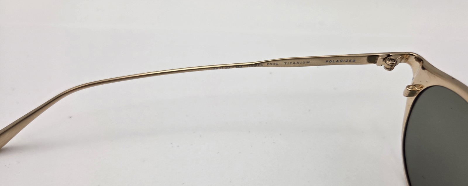 SALT WISTER Black Brushed Gold / Titanium Polarized sunglasses 49 20 142