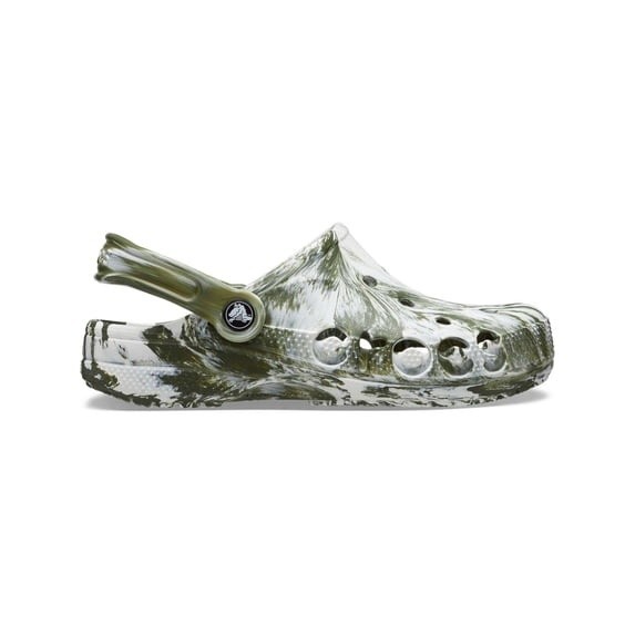 Crocs Baya Marbled Clog – Slip-On, Waterproof, Lightweight, Pivot Heel Strap