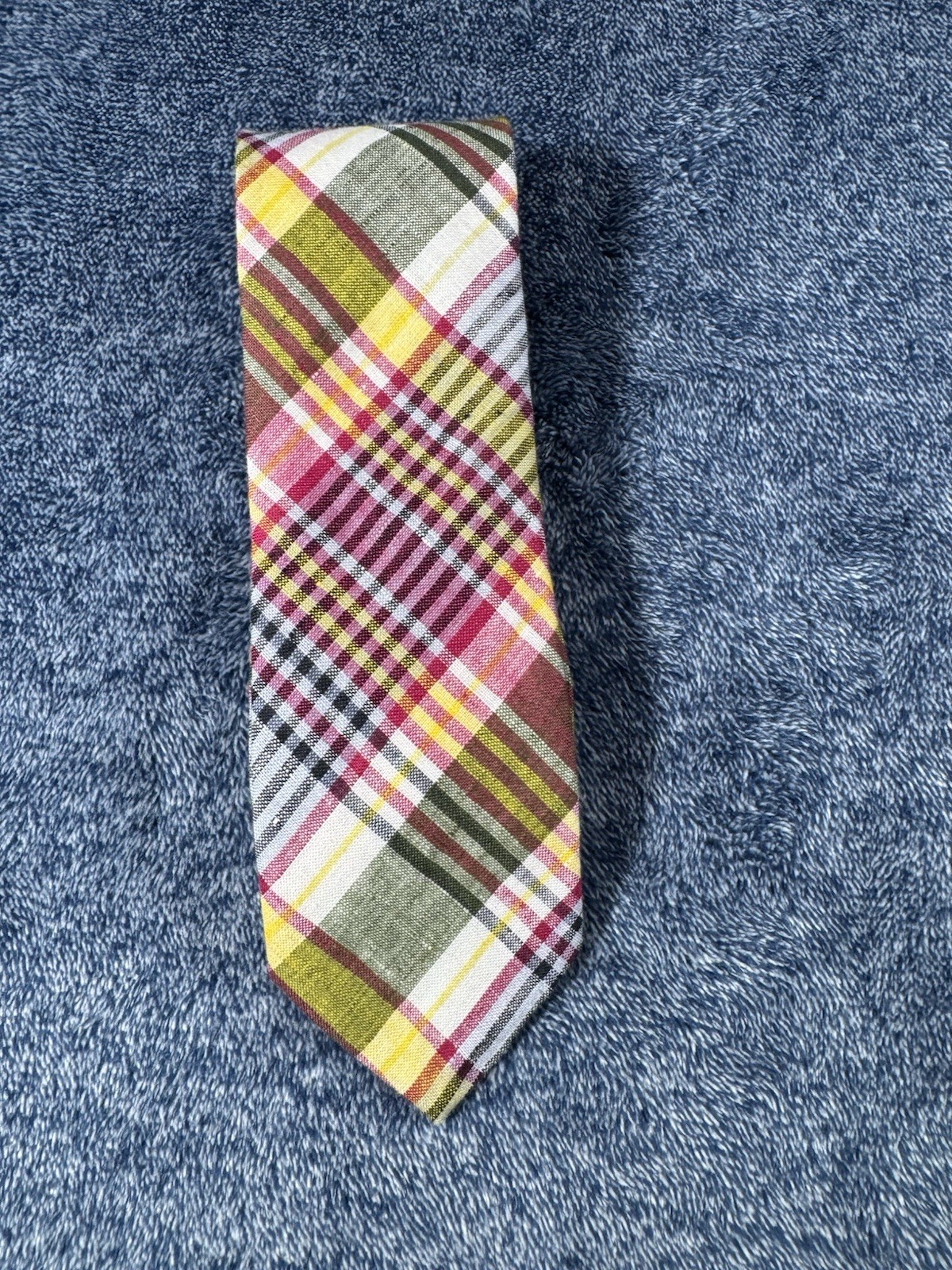 Brooks Brothers Tie Men’s Multi color USA Made Irregular Office 80s 90s
