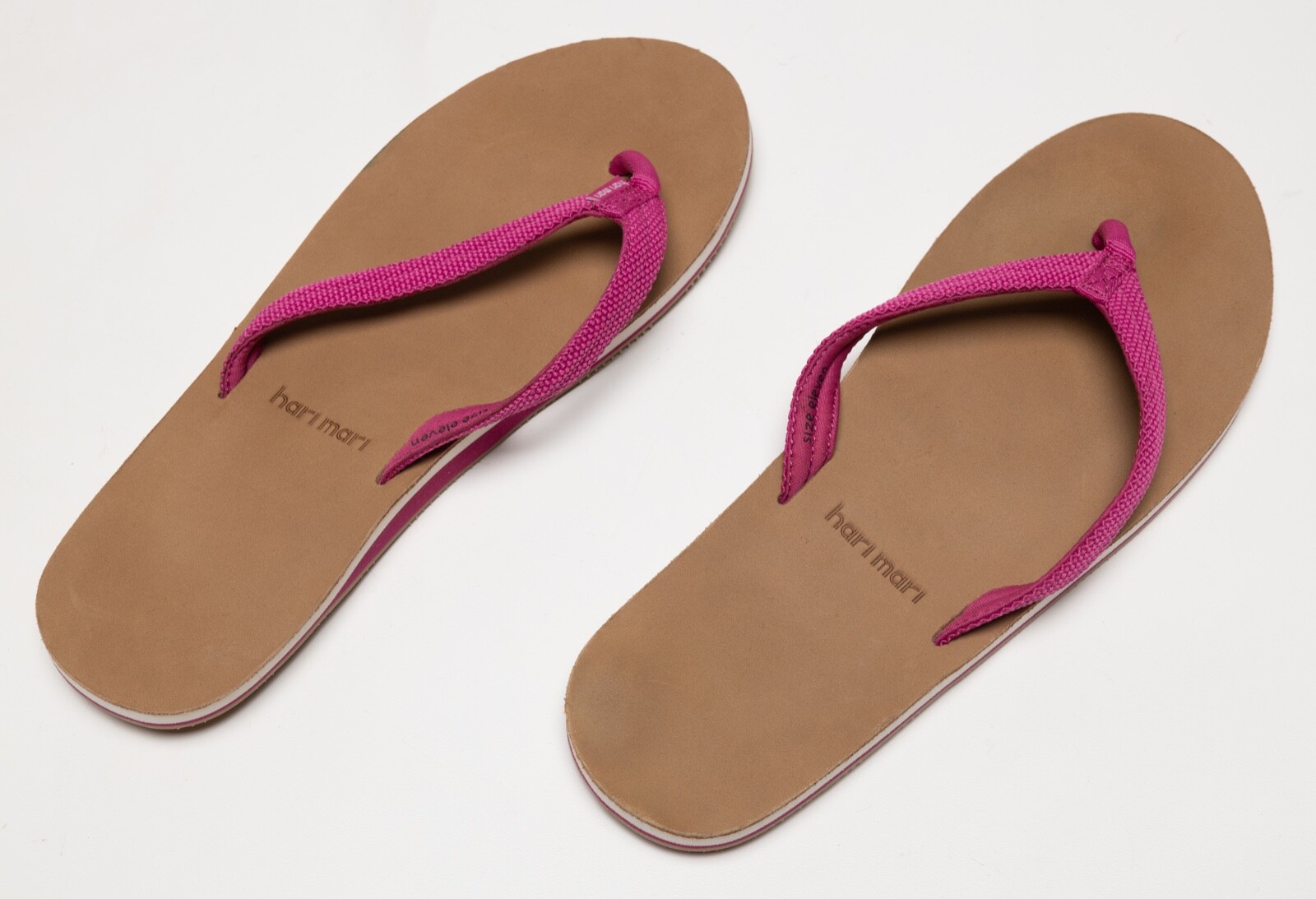 NEW Womens Hari Mari Leather Casual Travel Beach Sandals Pink/Brown US Size 11