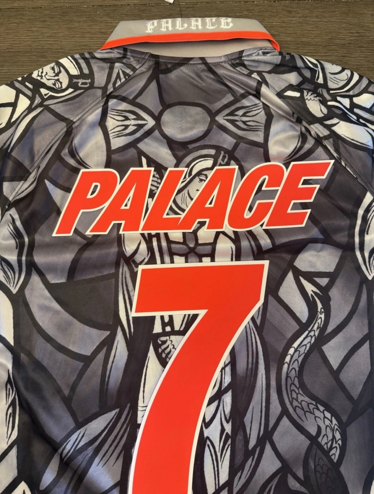 Palace x England Nike Jersey – Pewter Grey Black White – Size Small IN-HAND