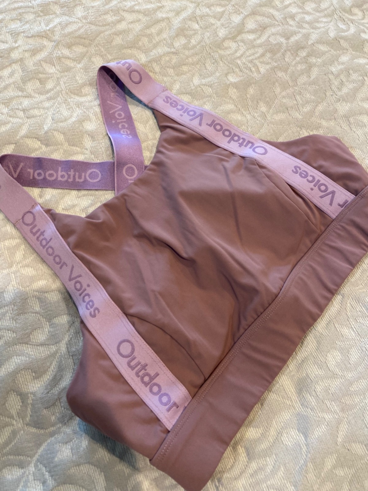Womens Outdoor Voices sports bra size small NWOT gym purple activewear workout