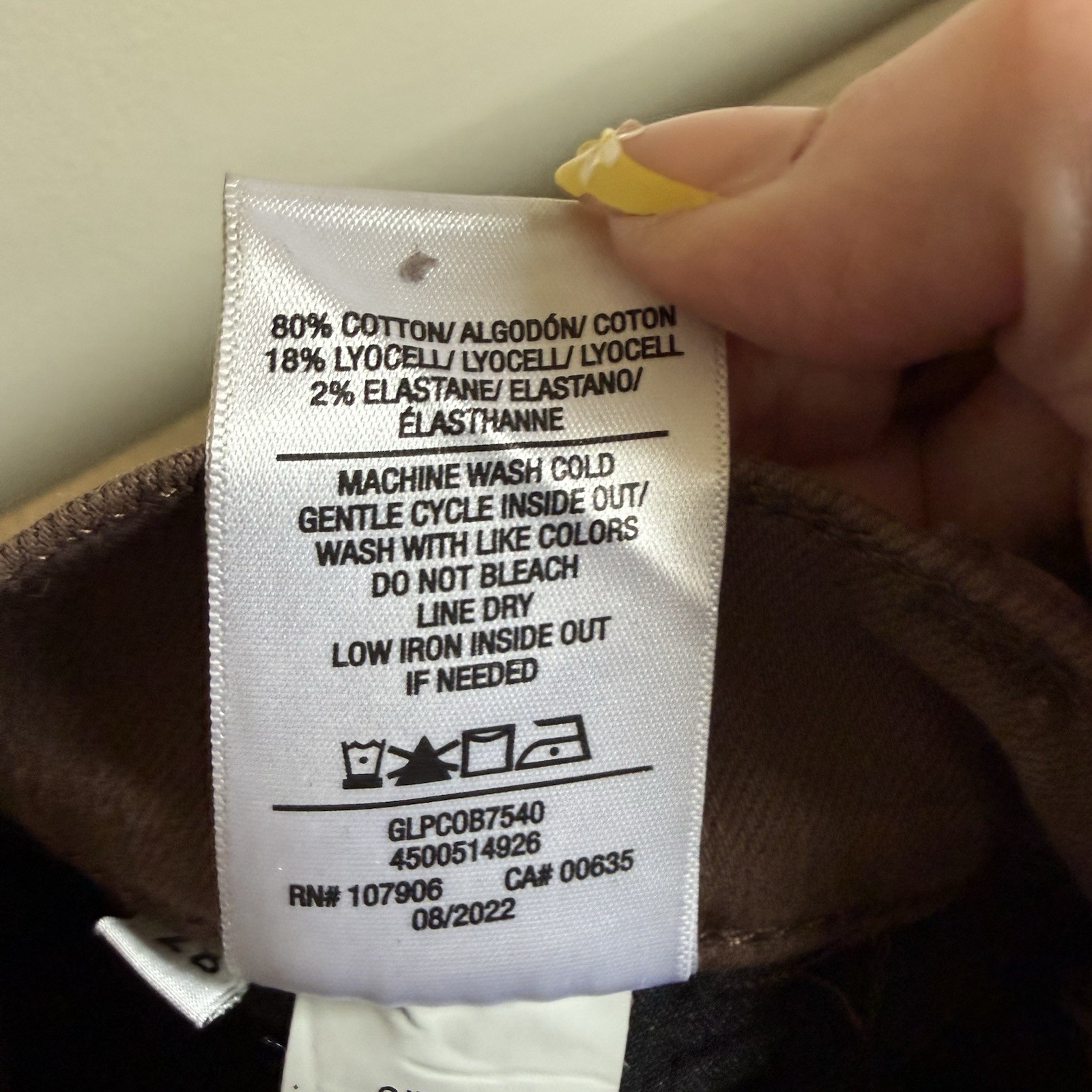 Hudson Womens 28 Brown Noa High Rise Straight Crop Coated Pants Bottoms