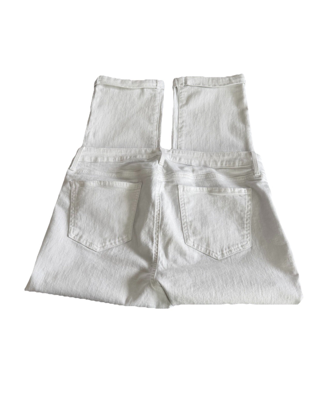 NYDJ Stretchy Optic White Cropped Cuffed Skinny Denim Jeans Size 12 34×24