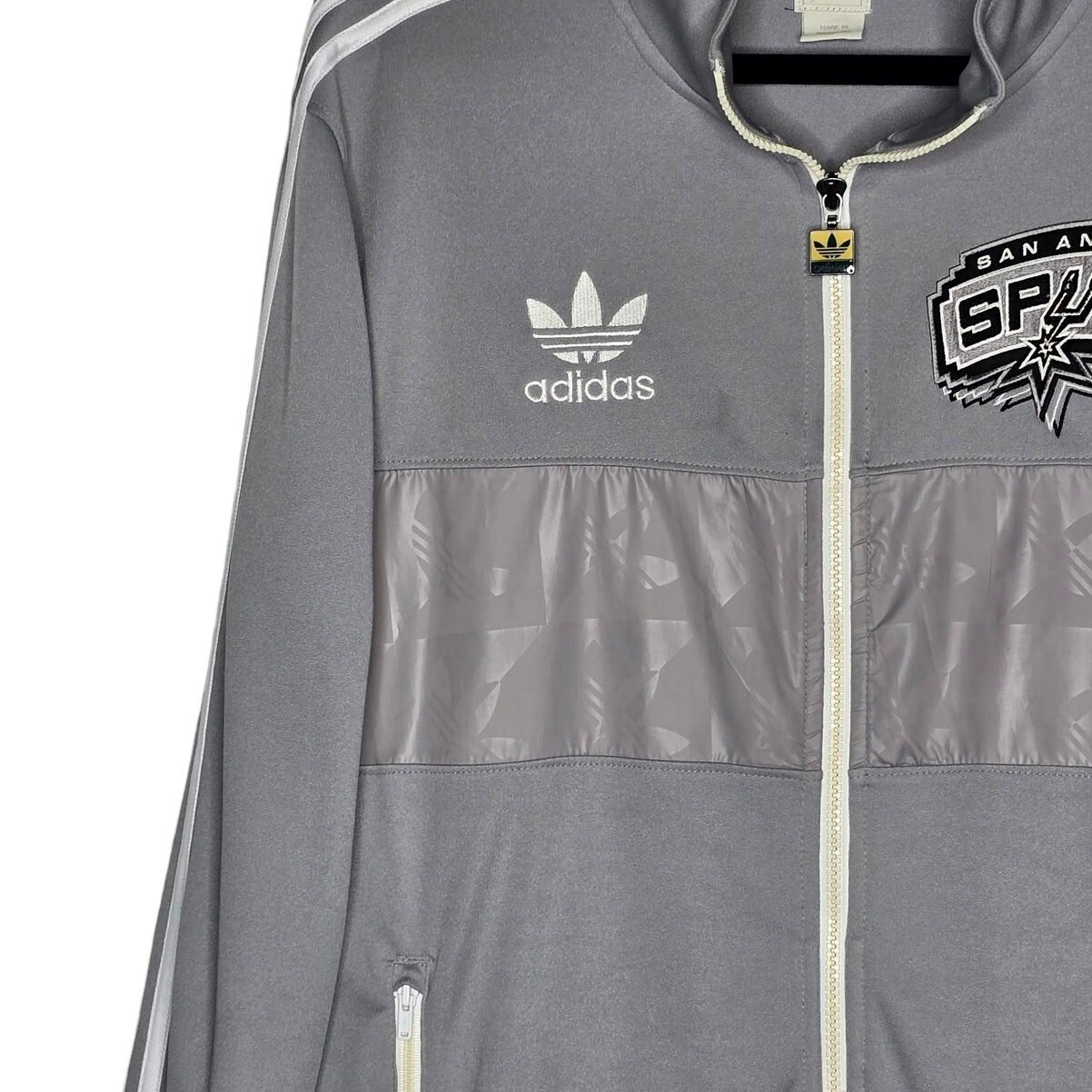 Adidas Originals San Antonio Spurs Court Series Track Jacket – Mens L Trefoil