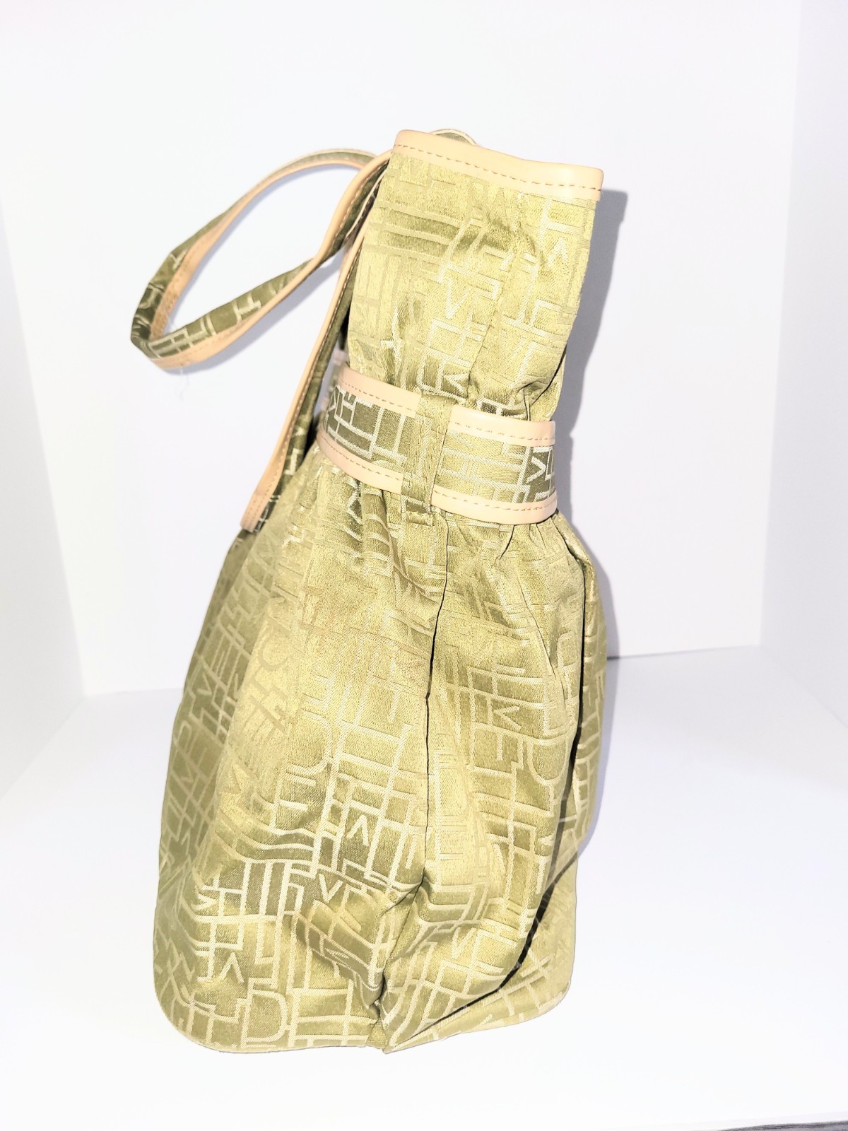 Diane Von Furstenberg Y2K Geen Monogram Extra Large Tote Bag Luggage Carry On