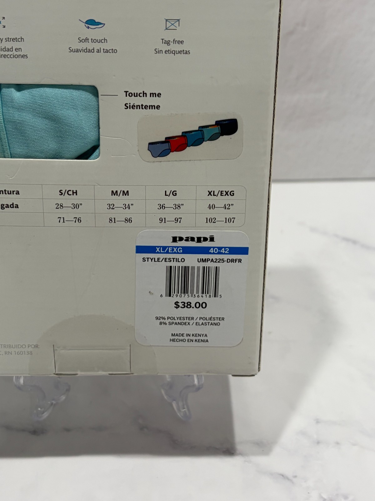 Papi Multicolor Low Rise Briefs 5 Pack Size XL