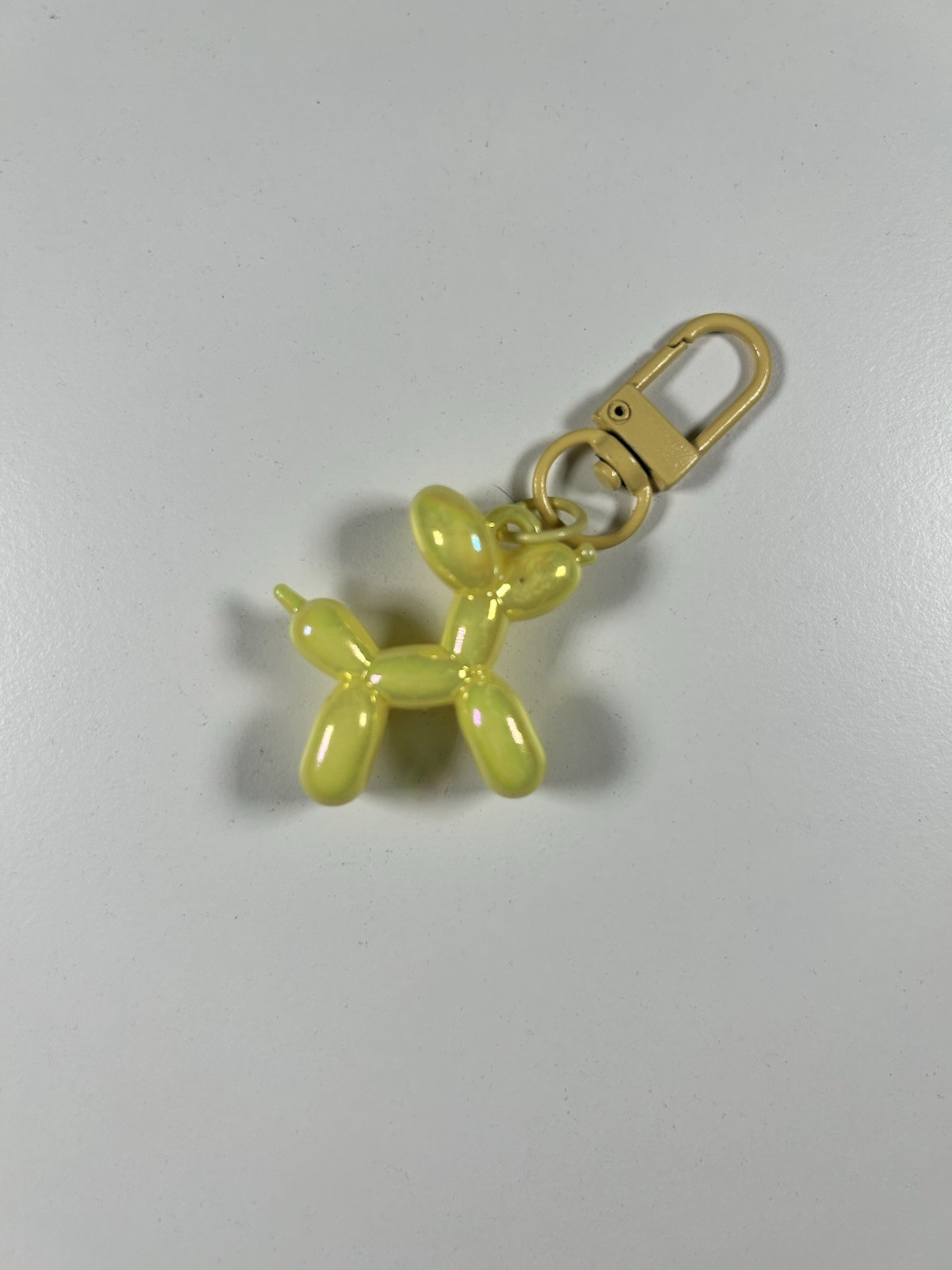 Balloon Dog Keychain Pendant Jewelry Yellow New