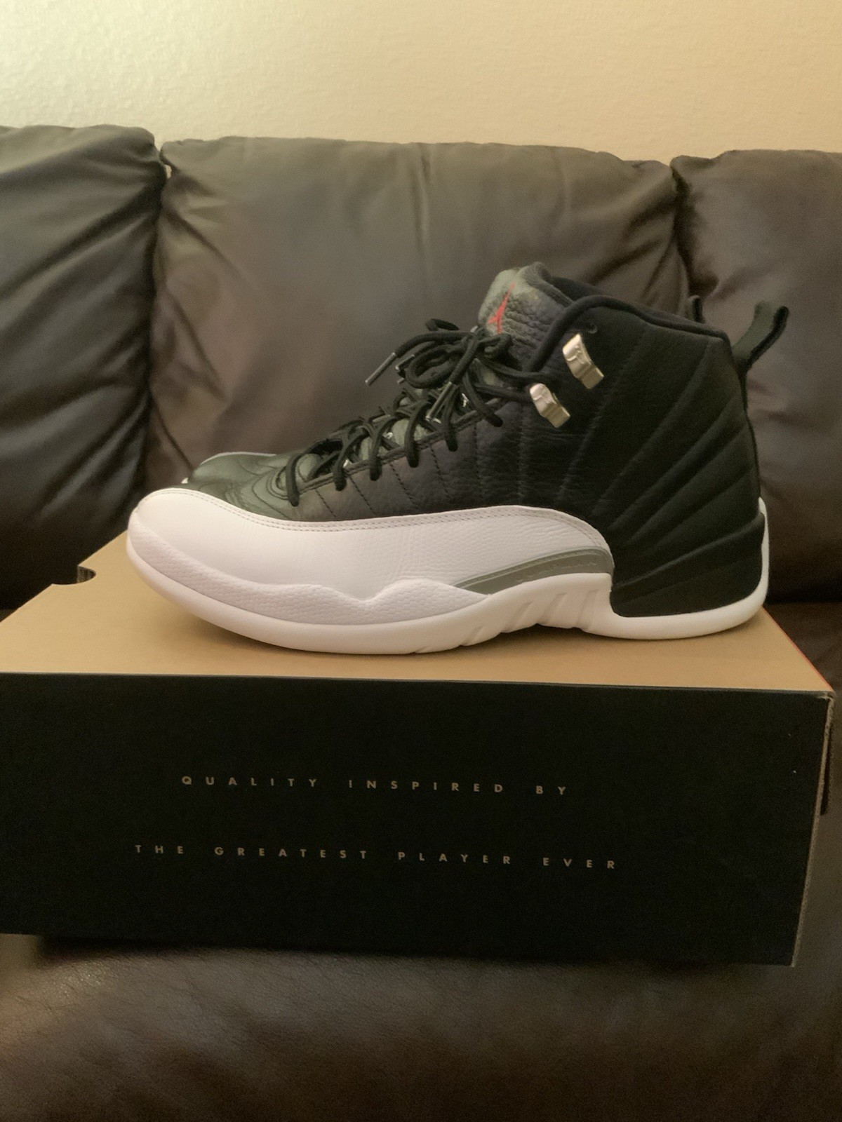 Air Jordan 12 Men’s Retro White/Black Varsity Red Size 11.5