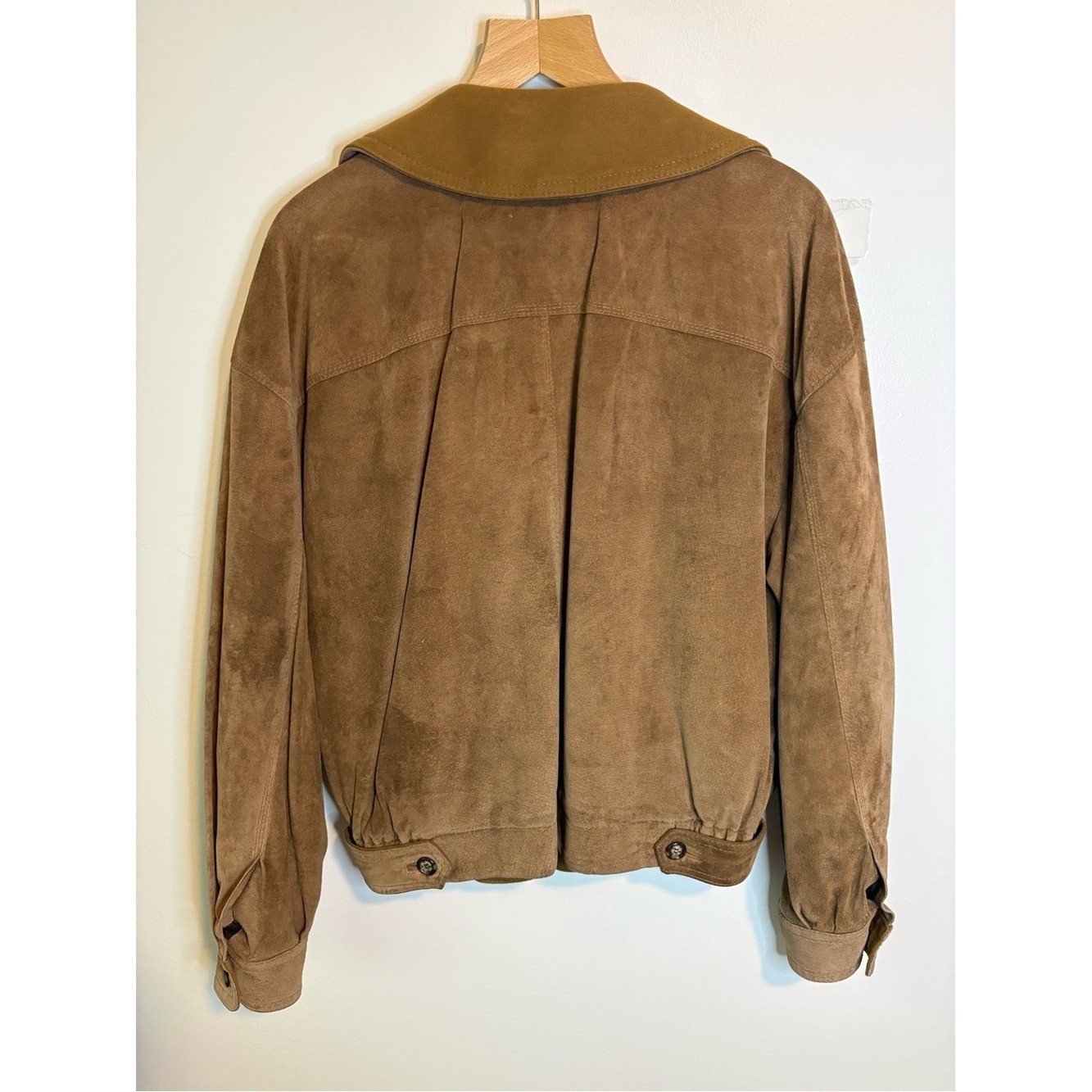 Vintage Byblos Luxury Western Italian Suede Satin Lined Bomber