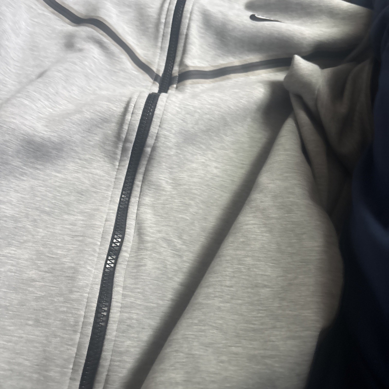 Nike Men’s Tech Windrunner Fleece Full Zip Hooded Jacket Size M Grey CU4489-063