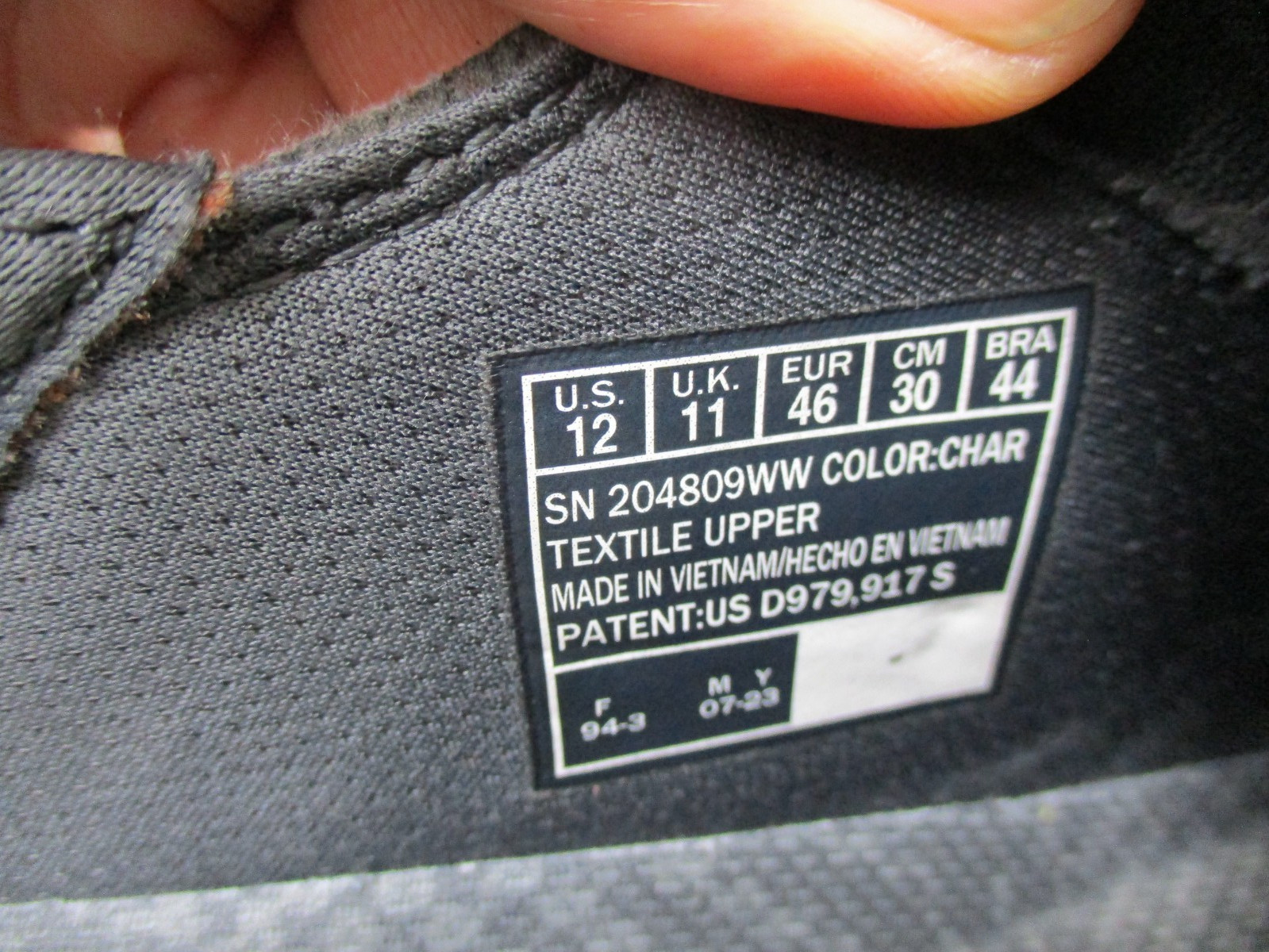Skechers Slip-ins Men’s 12 Gray Canvas Shoes Respected Holmgren Extra Wide