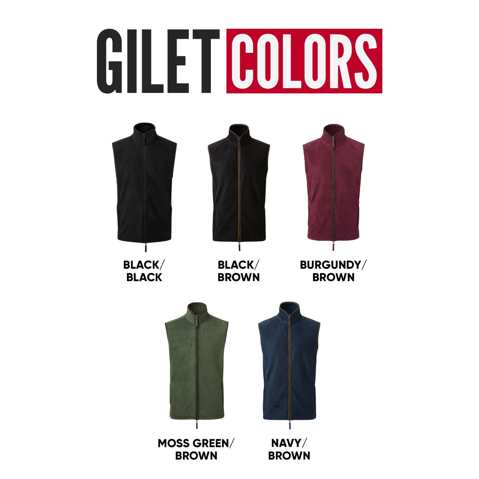 Personalised Artisan Fleece Gilet – Custom Left Chest Logo Jacket Workwear Vests