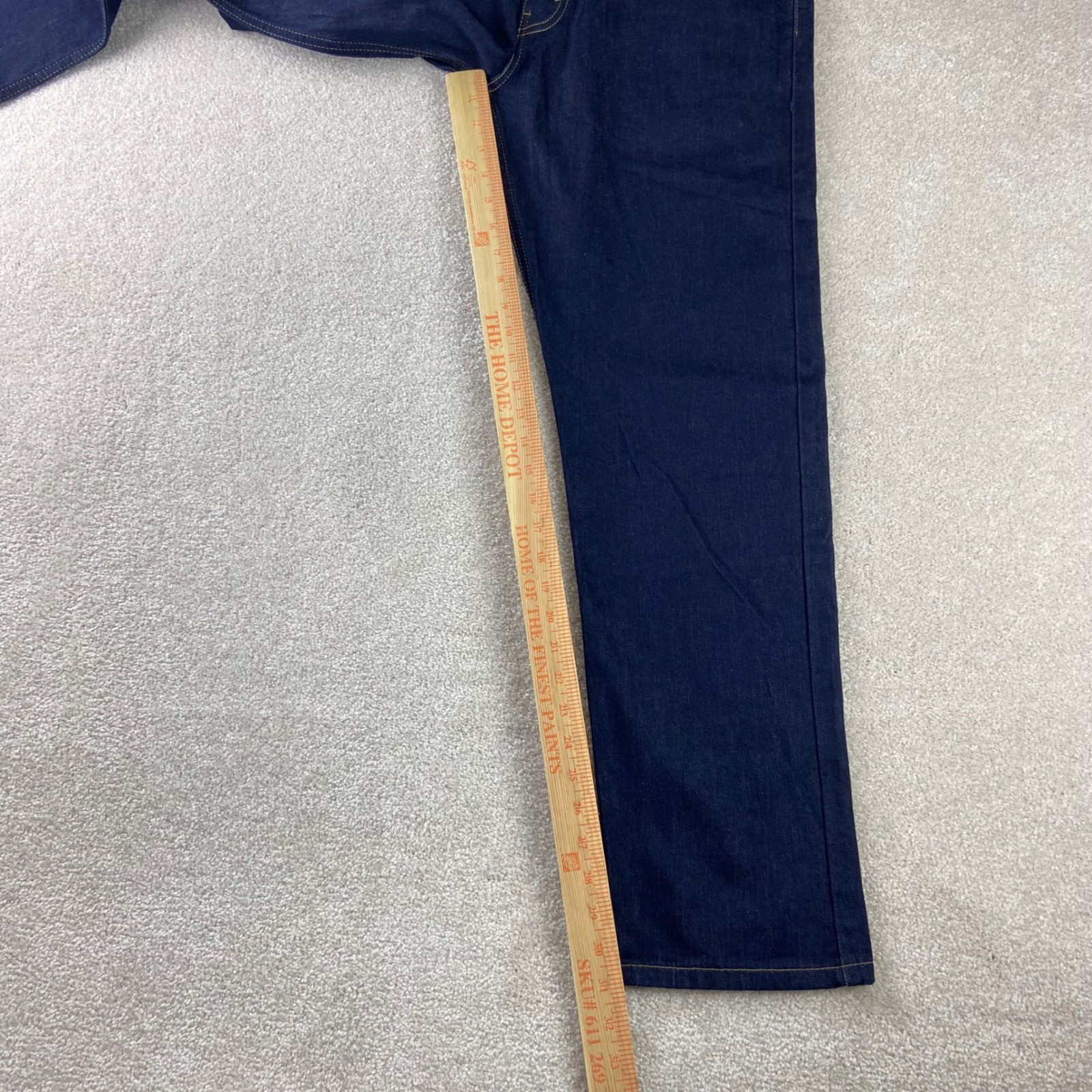 Levi’s 502 Regular Taper Mens 33×32 (Fits35x31) Dark Blue Stretch Denim Jeans