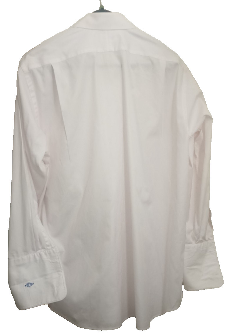 Paul Fredrick Light Pink Dress Shirt Men’s: 17.5 34 Pinpoint Oxford French Cuff