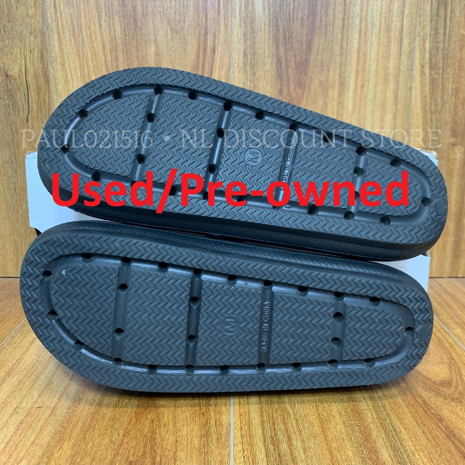 32 DEGREES COOL Cushion Slides Unisex (W)Women’s (M)Men’s ~ Black ~ XS S M L XL