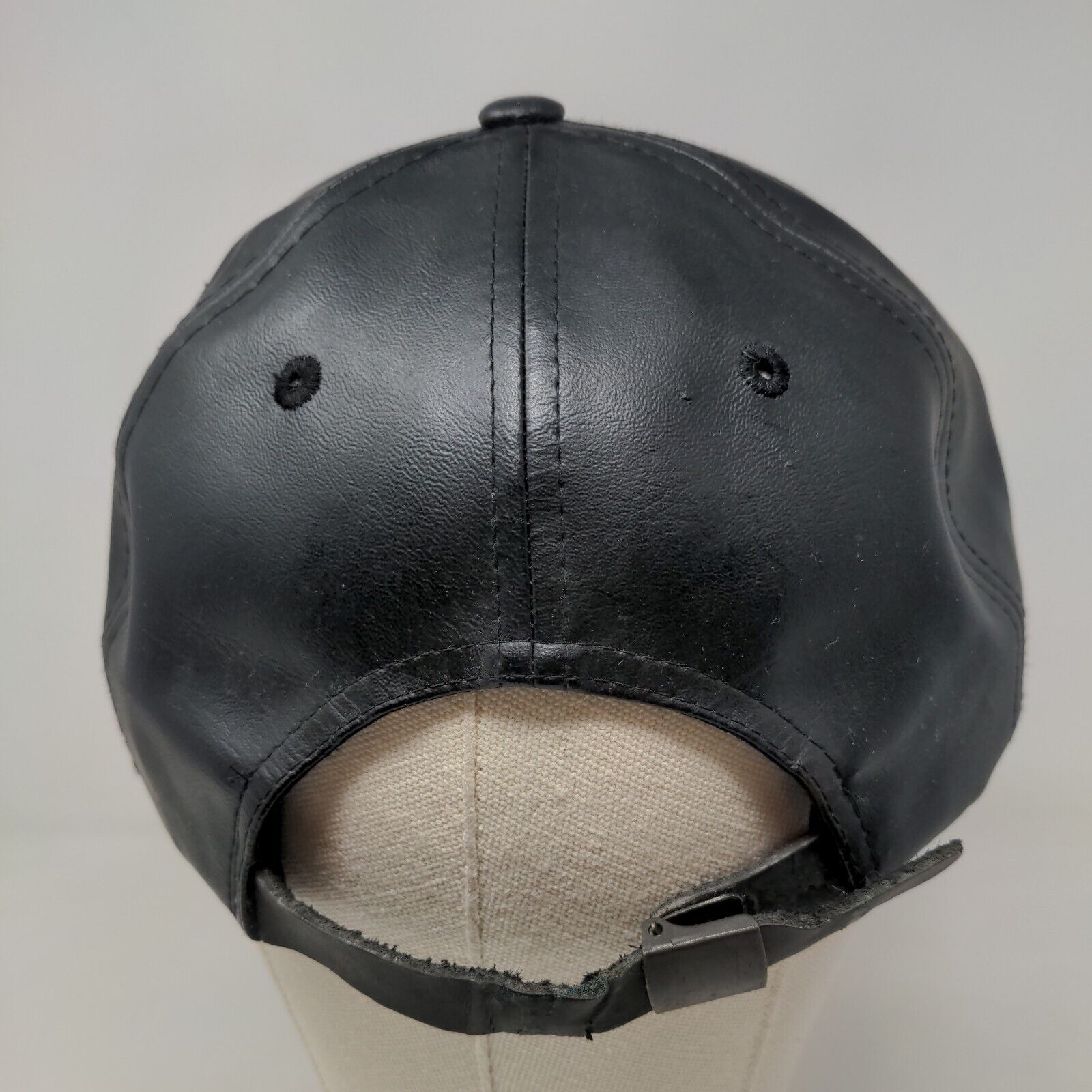 Hatco Men’s Slideback Hat Black Adjustable 100% Polyurethane Stars