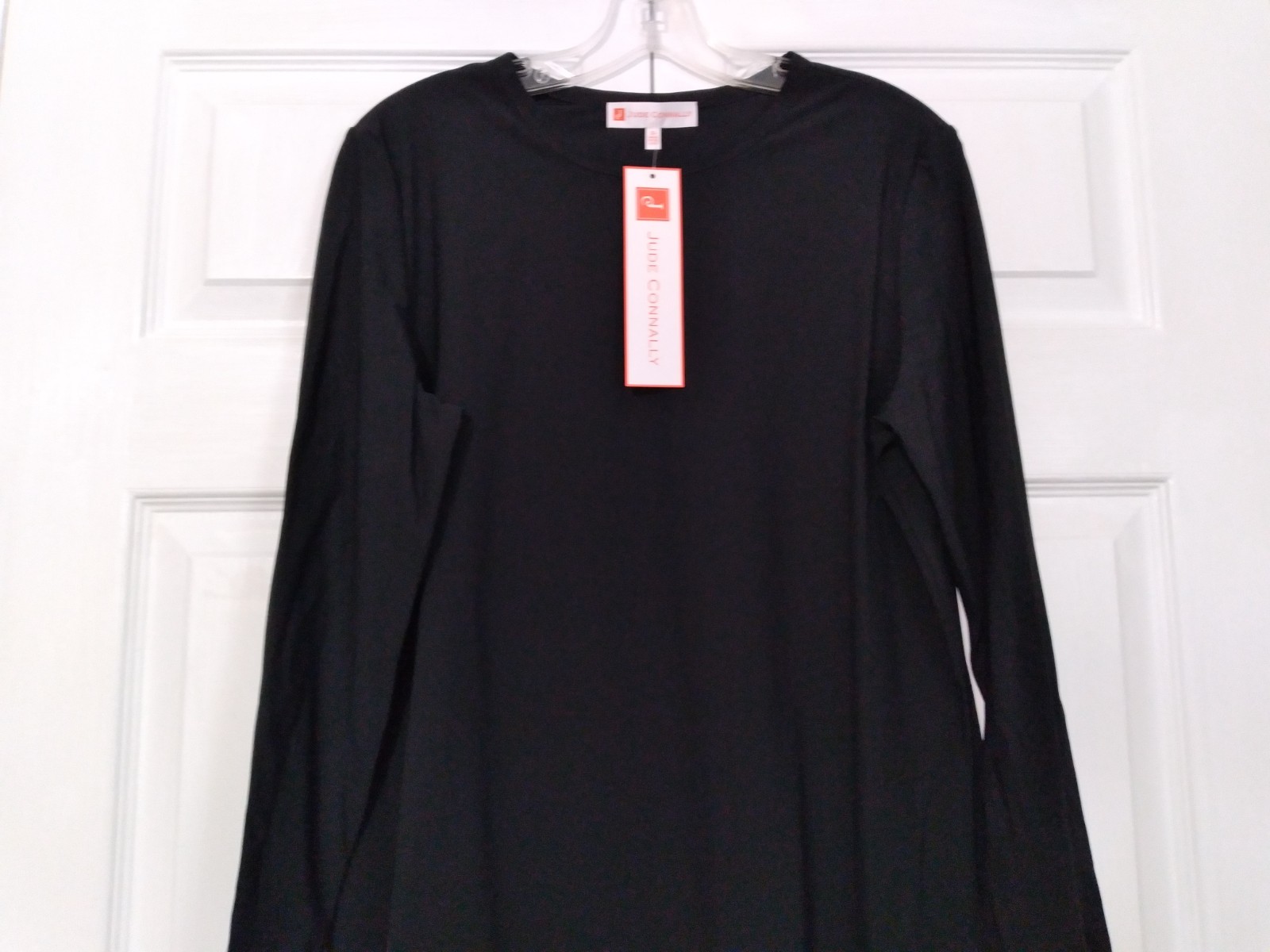NEW Jude Connally Landon Top Lightweight Jude Cloth Black L/S Size XL $128 NWT
