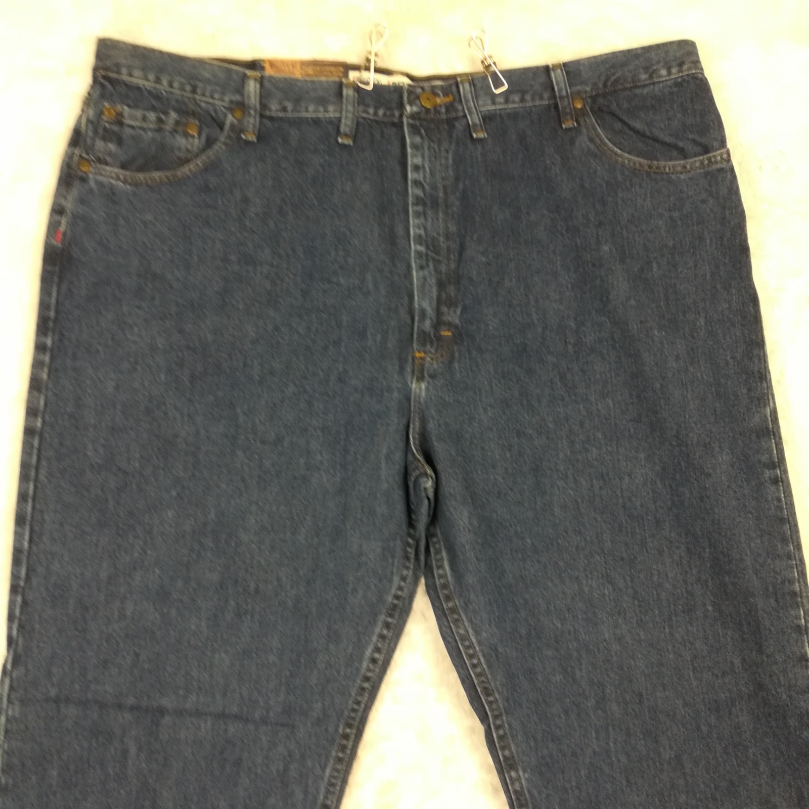 Bailey’s Pt Mens Jeans Straight Leg Relaxed Blue Denim Dark Stonewash 46×30 New