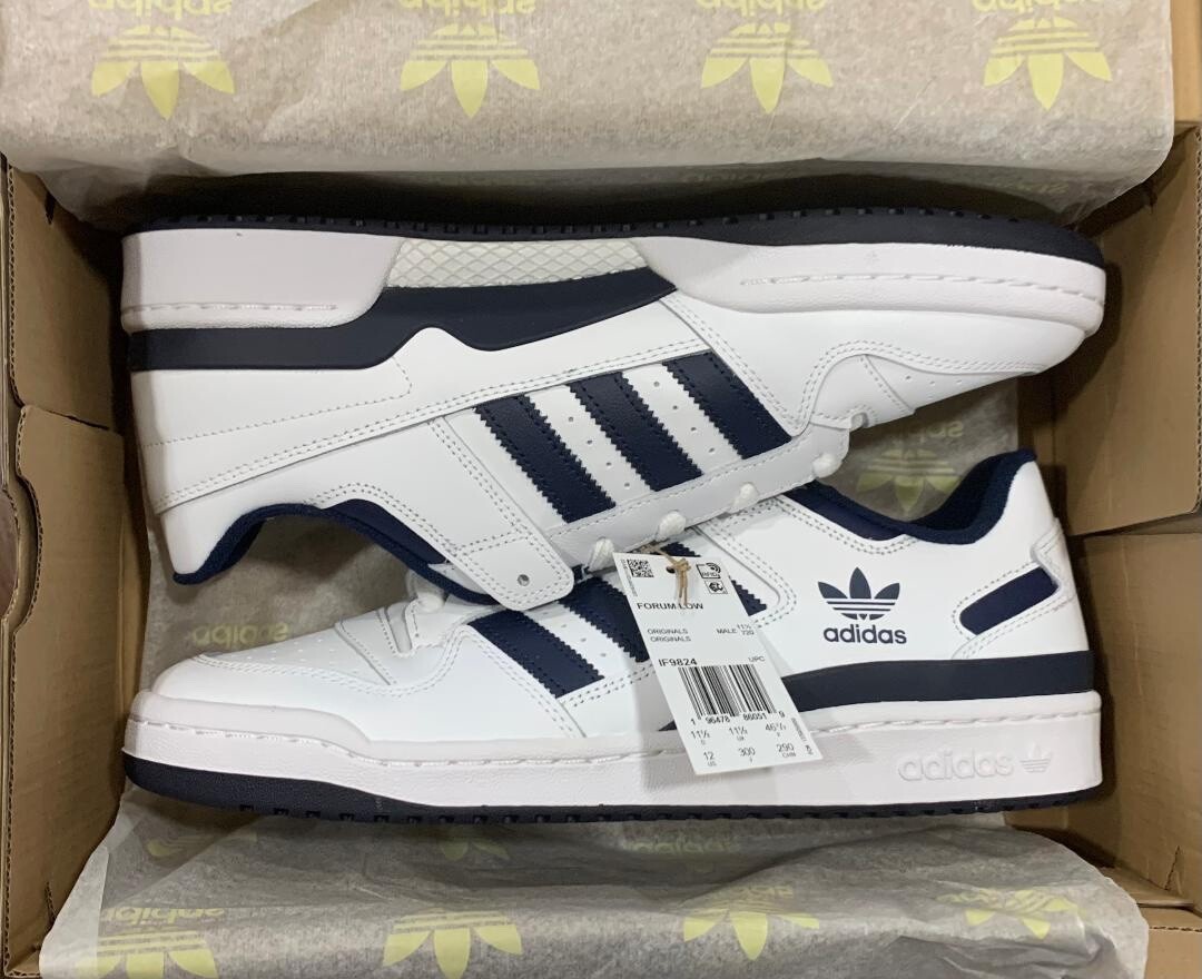 Adidas Forum Low Trainers Mens Sneaker Shoes IF9824 Size 12 New