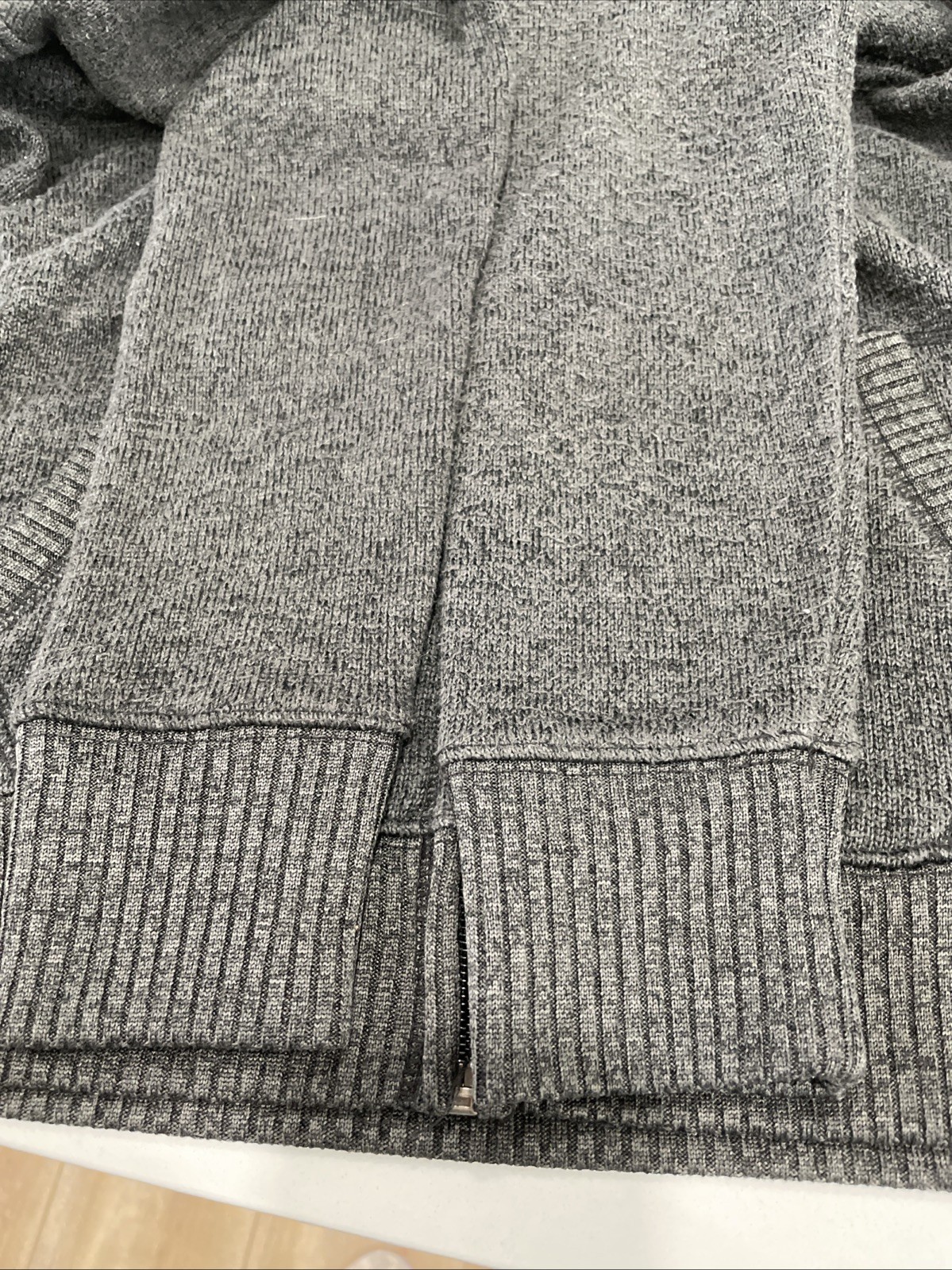 Authentic American Heritage So Medium Gray Zip Up Jacket With Hood & Pockets