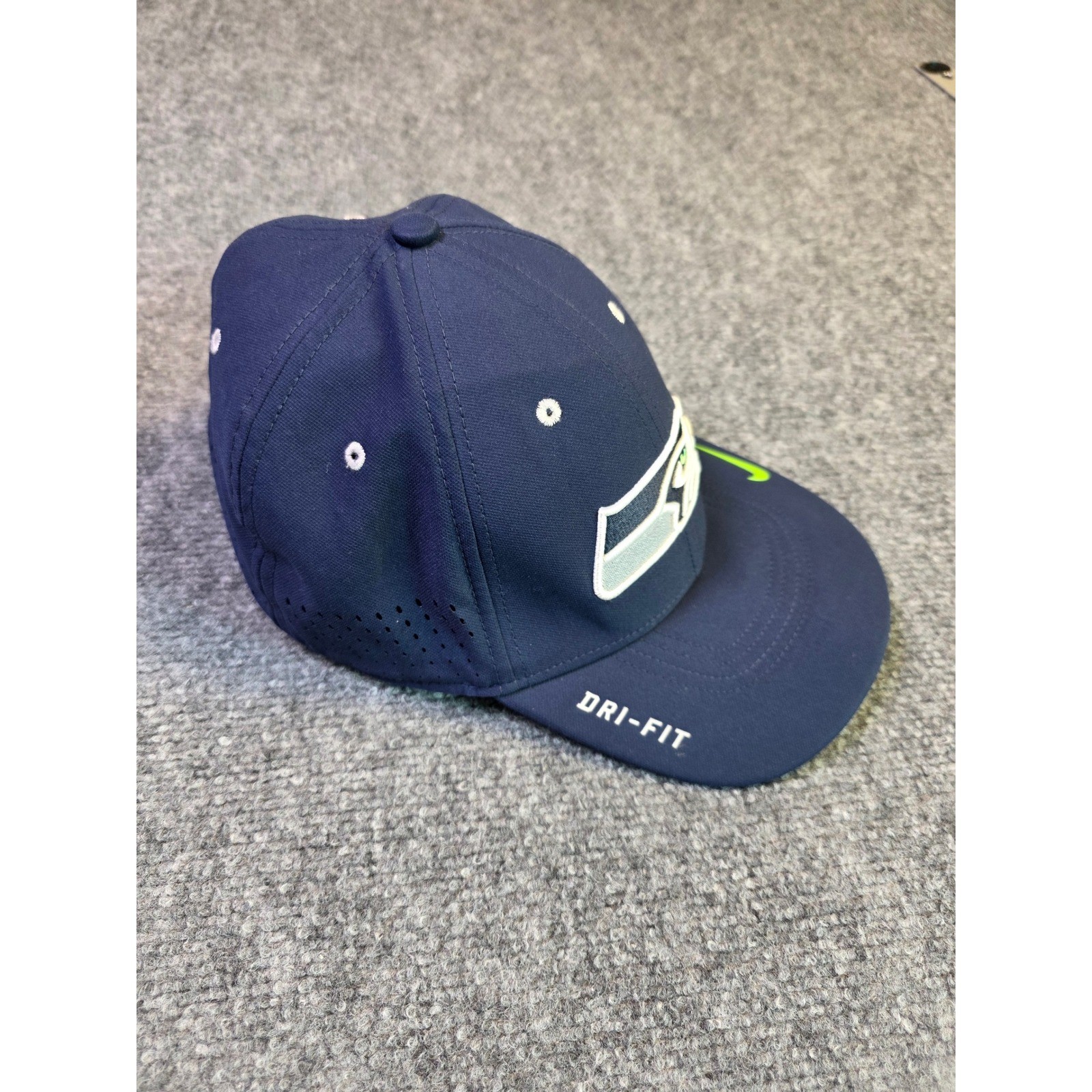 Seattle Seahawks Hat Nike Dri-FIT Legacy91 Mens Navy Blue Performance Cap NFL