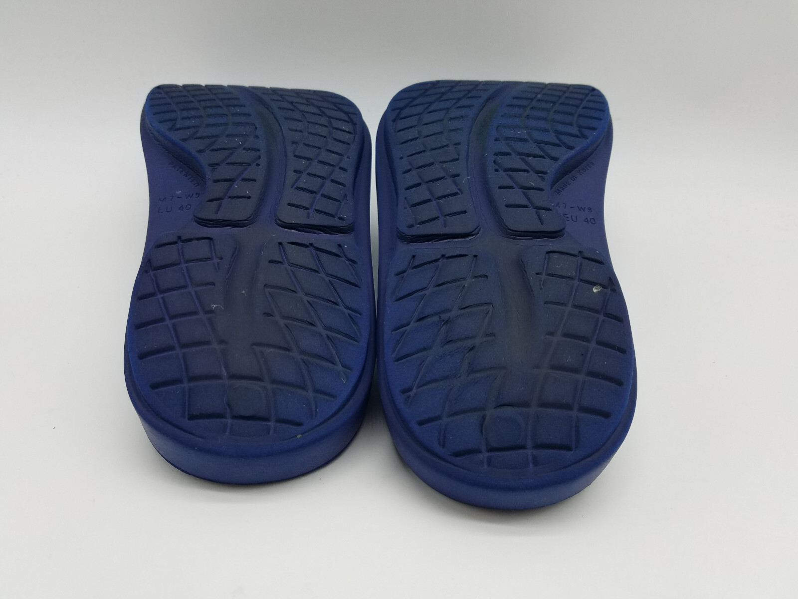 Oofos Oolala Women’s Size 9 Recovery Flip Flop Thong Sandals Blue