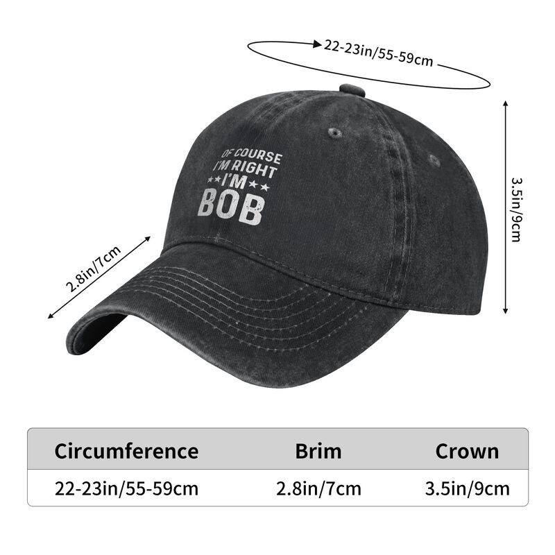 BOB Funny Letter Print Sun Hat Adjustable Unisex Baseball Cap